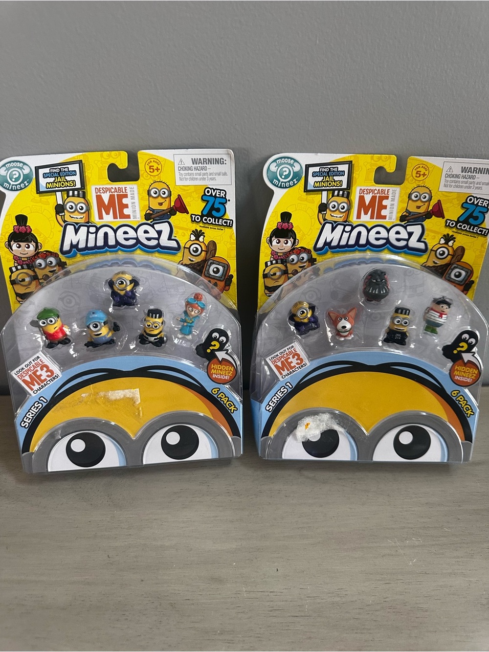 Despicable Me Series 1 Mineez - New Minions Retail Package, Lot of 2
